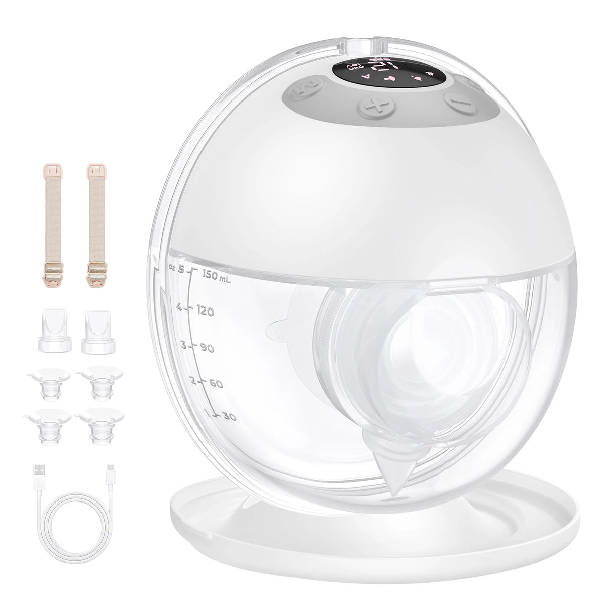 LYSMO K9 Wearable Electric Breast Pump — Hands-Free Set