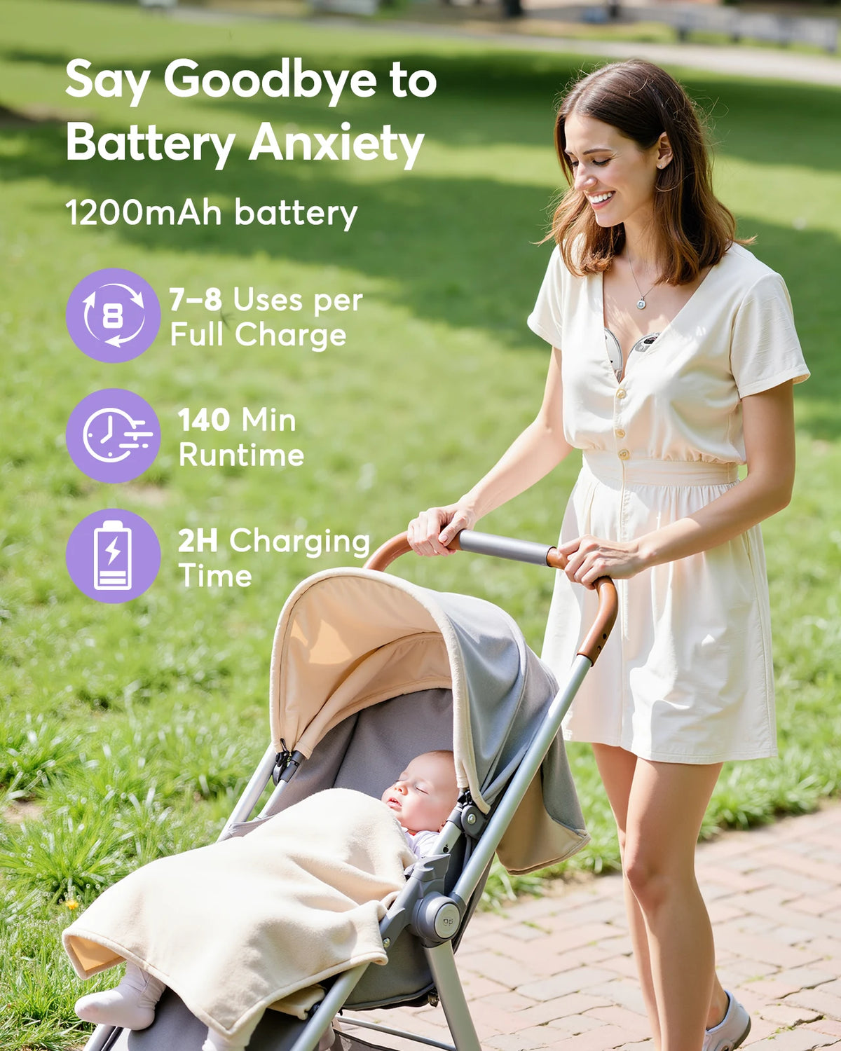 LYSMO K9 Wearable Electric Breast Pump — Hands-Free Set