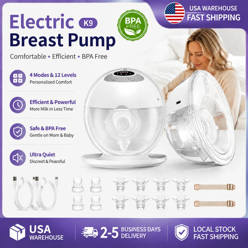 LYSMO K9 Wearable Electric Breast Pump — Hands-Free Set