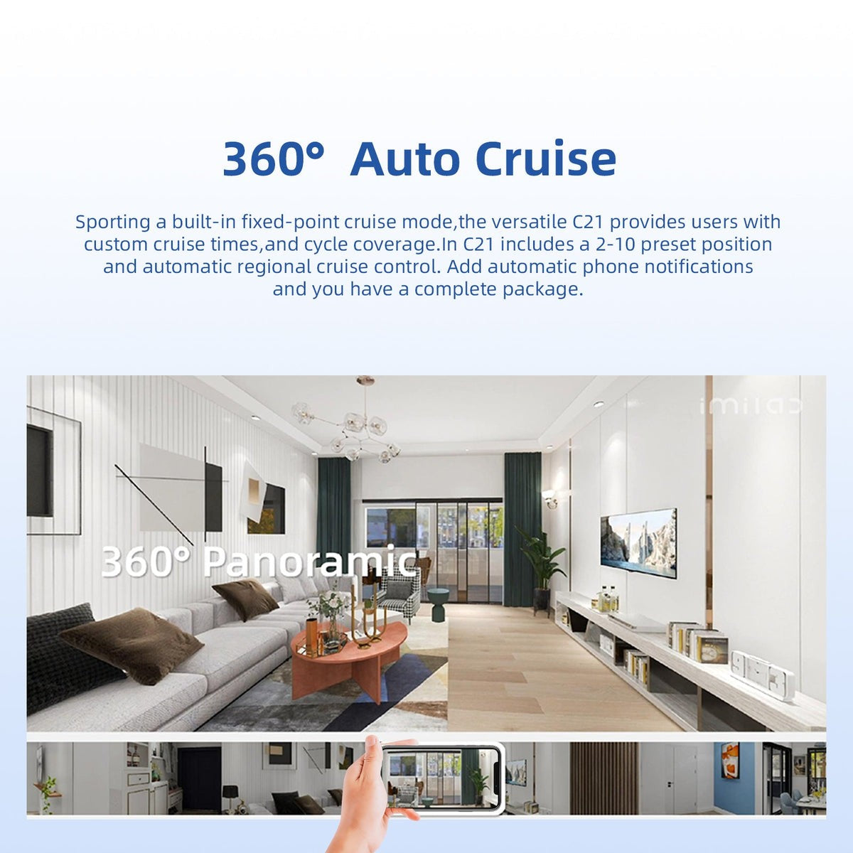 IMILAB C21 2.5K Smart Baby Monitor — 360° Pan-Tilt WiFi Camera with Starlight Night Vision