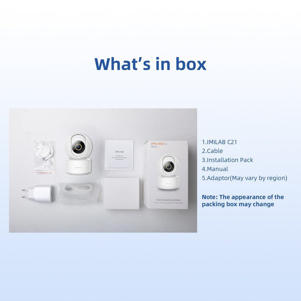 IMILAB C21 2.5K Smart Baby Monitor — 360° Pan-Tilt WiFi Camera with Starlight Night Vision